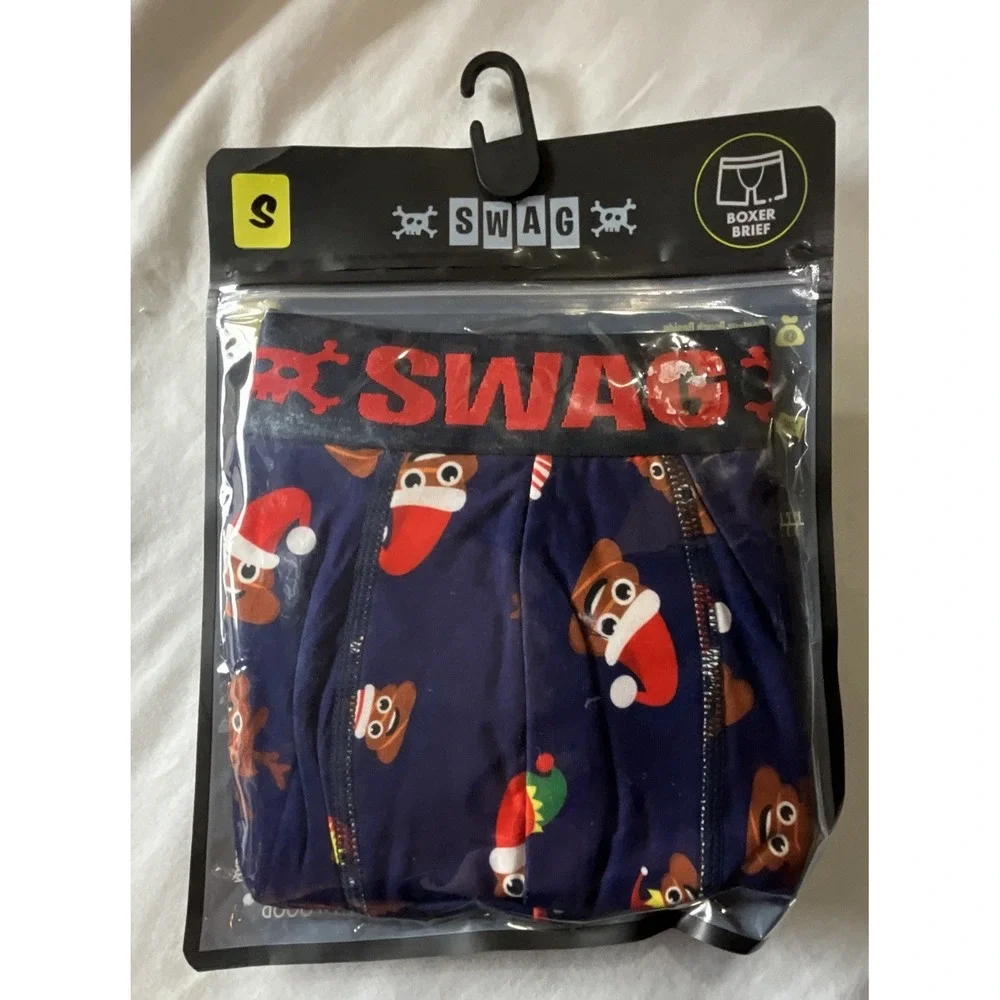 New SWAG Men's Poop Emoji Novelty Underwear - Size Small